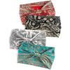 imageFloerns Womens 4 Piece Paisley Pattern Hair Band Boho Headband AccessoriesGreen and Red