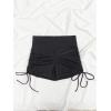 imageFloerns Womens Bikini Bottom Drawstring Side Bathing Suit Ruched Board ShortsBlack