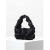 imageFloerns Womens Faux Fur Handbag Clutch Purse Fuzzy Winter Cute Plush Square BagBlack Plain