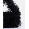 imageFloerns Womens Faux Fur Handbag Clutch Purse Fuzzy Winter Cute Plush Square BagBlack Solid