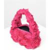 imageFloerns Womens Faux Fur Handbag Clutch Purse Fuzzy Winter Cute Plush Square BagHot Pink Solid