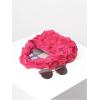imageFloerns Womens Faux Fur Handbag Clutch Purse Fuzzy Winter Cute Plush Square BagHot Pink Solid
