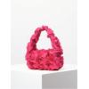 imageFloerns Womens Faux Fur Handbag Clutch Purse Fuzzy Winter Cute Plush Square BagHot Pink Solid