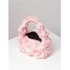 imageFloerns Womens Faux Fur Handbag Clutch Purse Fuzzy Winter Cute Plush Square BagPink Floral