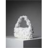 imageFloerns Womens Faux Fur Handbag Clutch Purse Fuzzy Winter Cute Plush Square BagWhite