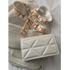 imageFloerns Womens Handbag Square Bag Embossed Pu Leather Cross Shoulder Purse BagWhite