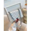 imageFloerns Womens Leather Shoulder Bag Embossed Clutch Purse Square HandbagBeige