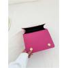 imageFloerns Womens Leather Shoulder Bag Embossed Clutch Purse Square HandbagHot Pink