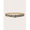 imageFloerns Womens PU Leather Belt Star Pattern Buckle Belt for Jeans DressBeige