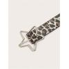 imageFloerns Womens PU Leather Belt Star Pattern Buckle Belt for Jeans DressBeige