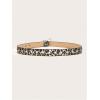 imageFloerns Womens PU Leather Belt Star Pattern Buckle Belt for Jeans DressBeige