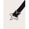 imageFloerns Womens PU Leather Belt Star Pattern Buckle Belt for Jeans DressBlack