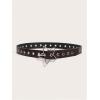 imageFloerns Womens PU Leather Belt Star Pattern Buckle Belt for Jeans DressCoffee