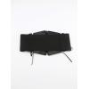 imageFloerns Womens Pu Leather Zipper Lace Up Knot Corset BeltBlack