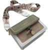 imageFloerns Womens Crossbody Purse Colorblock Pu Leather Flap Shoulder Handbag PurseGreen