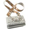 imageFloerns Womens Handbag Square Bag Embossed Pu Leather Cross Shoulder Purse BagWhite