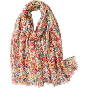 imageFloerns Mens Scarves Classic Fall Winter Plaid Tassel Soft Warm ScarfRed Floral