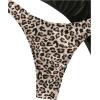 imageFloerns Womens 2 Pcs High Cut Cheeky Swimwear Bottoms Panties Bikini ThongsBlack and Beige