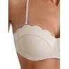 imageFloerns Womens 2 Piece Bikini Sets Scallop Trim High Waisted Bathing Suits