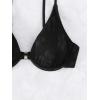 imageFloerns Womens Floral Pattern Underwire Bikini Top Spaghetti Strap Bathing SuitBlack Smock