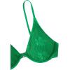 imageFloerns Womens Floral Pattern Underwire Bikini Top Spaghetti Strap Bathing SuitGreen
