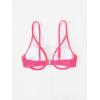 imageFloerns Womens Floral Pattern Underwire Bikini Top Spaghetti Strap Bathing SuitHot Pink