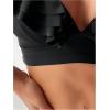 imageFloerns Womens Swimwear Ruffle Trim Bikini Top Bathing Suit Bikini BraletteBlack