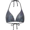 imageFloerns Womens Bikini Top Only Shiny Tie Back Halter Triangle Swimsuit TopBlack