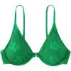 imageFloerns Womens Floral Pattern Underwire Bikini Top Spaghetti Strap Bathing SuitGreen