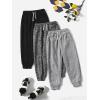 imageFloerns Boys 3 Pcs Drawstring Waist Active Solid Long Pants with PocketsMulticolor