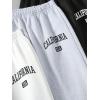 imageFloerns Boys 3 Pcs Elastic Waist Graphic Print Active Jogger SweatpantsBlack Grey White
