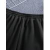 imageFloerns Girls 2 Pcs Elastic Waist Active Running Solid Jogger SweatpantsBlack and White
