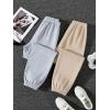 imageFloerns Girls 2 Pcs Elastic Waist Jogger Pants Active Running SweatpantsApricot