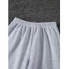 imageFloerns Girls 2 Pcs Elastic Waist Jogger Pants Active Running SweatpantsBlack and Grey