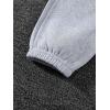 imageFloerns Girls 2 Pcs Elastic Waist Jogger Pants Active Running SweatpantsBlack and Grey