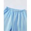 imageFloerns Girls 2 Pcs Elastic Waist Jogger Pants Active Running SweatpantsBlue