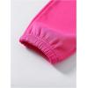 imageFloerns Girls 2 Pcs Elastic Waist Jogger Pants Active Running SweatpantsHot Pink