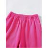 imageFloerns Girls 2 Pcs Elastic Waist Jogger Pants Active Running SweatpantsHot Pink