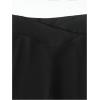 imageFloerns Girls 2 Pcs Flare Leg Pants Active High Waist Bell Bottom PantsBlack and Brown