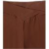 imageFloerns Girls 2 Pcs Flare Leg Pants Active High Waist Bell Bottom PantsBlack and Brown