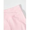 imageFloerns Girls 2 Pcs Flare Leg Pants Active High Waist Bell Bottom PantsBlue and Pink