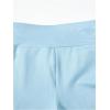 imageFloerns Girls 2 Pcs Flare Leg Pants Active High Waist Bell Bottom PantsBlue and Pink