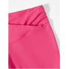 imageFloerns Girls 2 Pcs Flare Leg Pants Active High Waist Bell Bottom PantsHot Pink