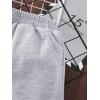 imageFloerns Girls Letter Graphic Print Elastic Waist Running Track ShortsLight Grey
