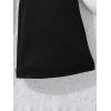 imageFloerns Girls Rib Knit Elastic Waist Flare Leg Casual Stretch Long PantsBlack