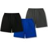 imageFloerns Toddler Boys 3 Pcs Elastic Waist Active Straight Leg Track ShortsBlack
