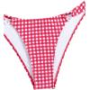 imageFloerns Womens 2 Piece Plaid Print String Underwire Triangle Swimsuit Bikini SetsPink