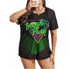 imageFloerns Womens Plus Size 3 Piece High Waist Bikini Swimsuit with Mesh Cover UpGreen
