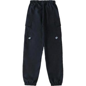 imageFloerns Boys Elastic Waist Street Pants Flap Pocket Side Solid Cargo PantsBlack