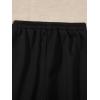 imageFloerns Girls 2 Piece Bow Front Elastic Waist Active Running Jogger SweatpantsBlack and White